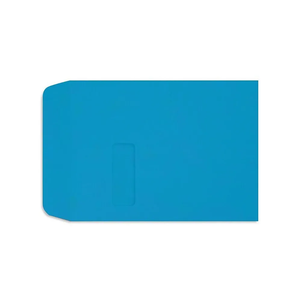 Sale LUX Open End Open End Window Envelope, 9" x 12", Pool Blue, 250/Pack (1590102-250)