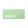 Sale LUX Pastels Moistenable Glue #10 Window Envelope, 4 1/2" x 9 1/2", Pastel Green, 250/Box (4058-250)