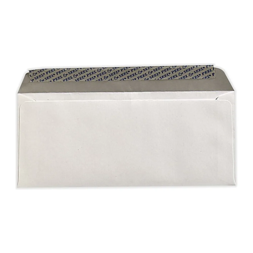 Clearance LUX Peel & Seel Self Seal #10 Business Envelope, 4 1/2" x 9 1/2", White, 500/Pack (75746-500)
