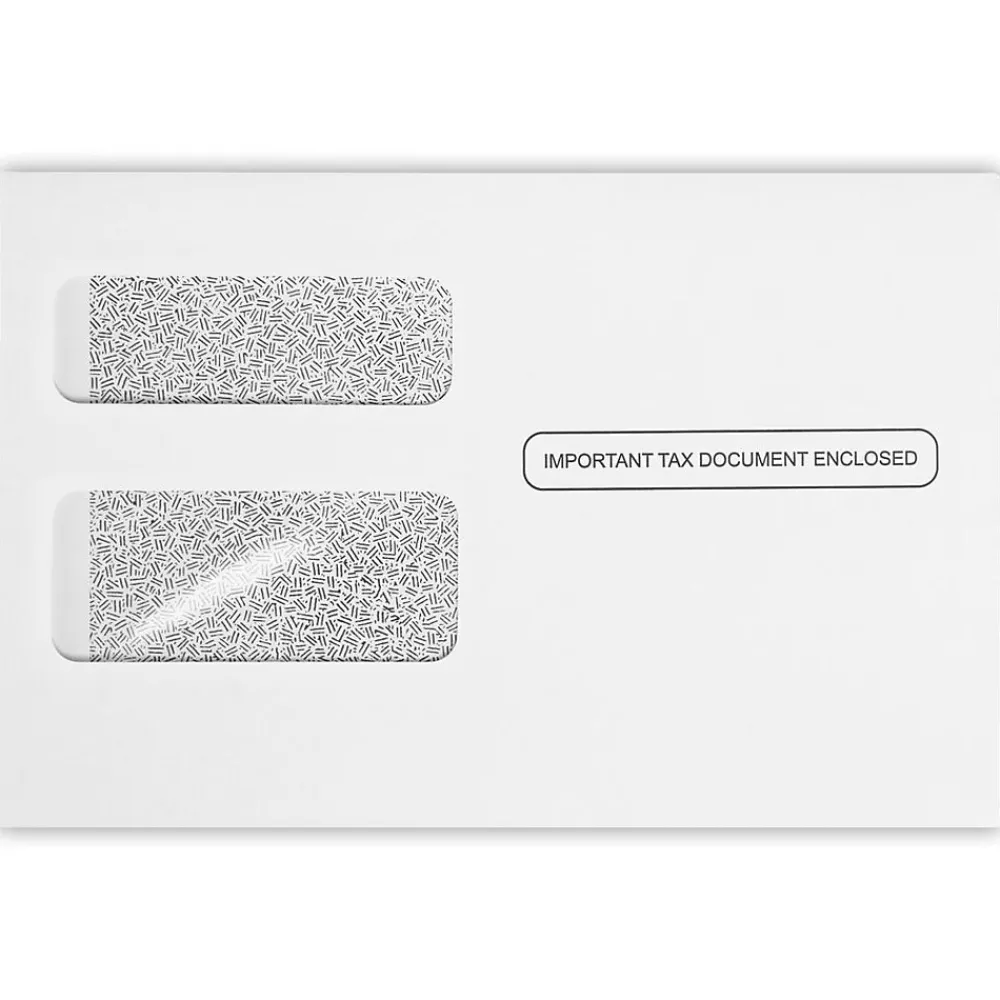 Clearance LUX Self Seal Security Tinted A2 Window Envelope, 4 3/8" x 5 3/4", White, 500/Pack (7486-W2-500)