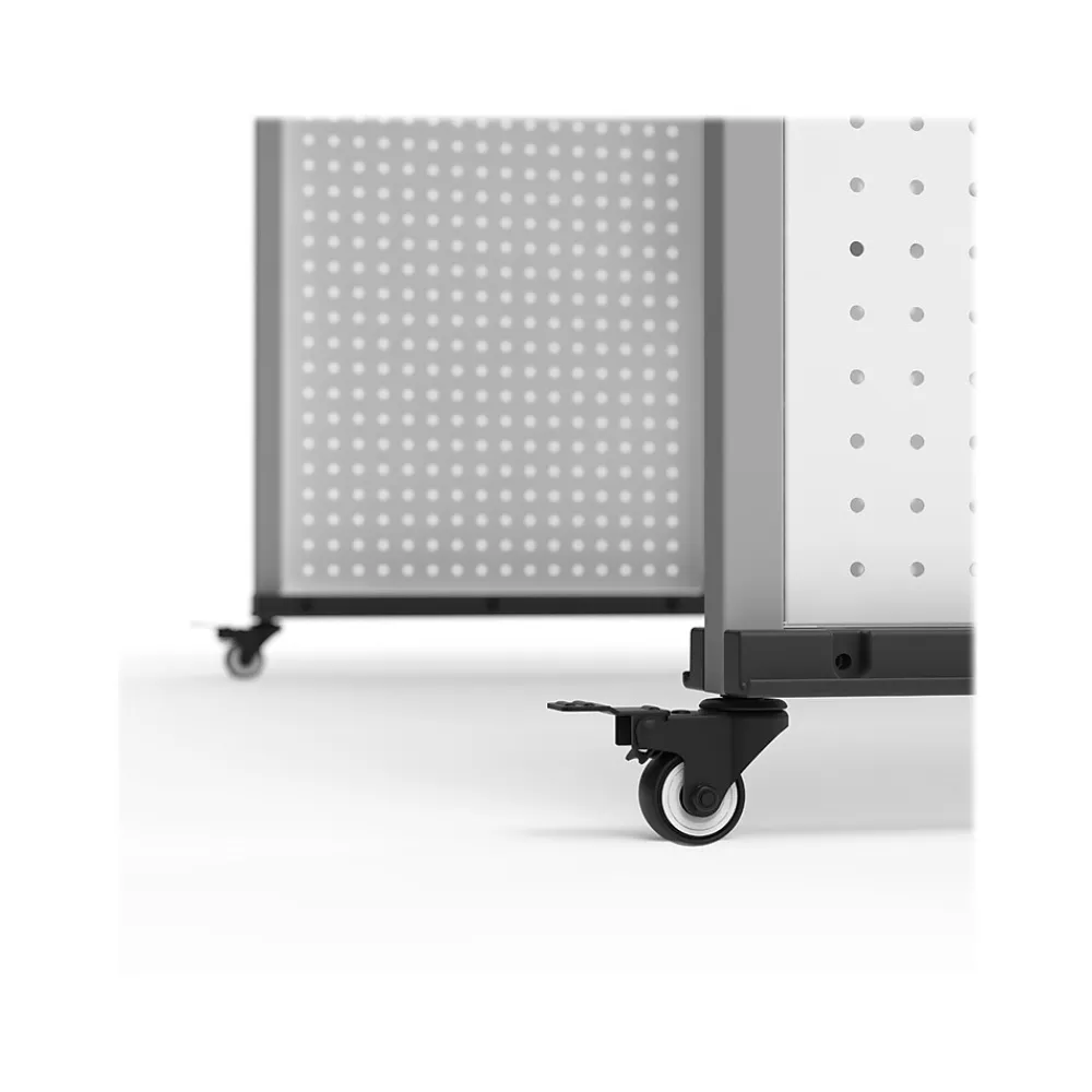 Standing Desks*Luxor 32"-38"H Adjustable Standing Modular Makerspace and Science Lab Table, White (DTTB001)