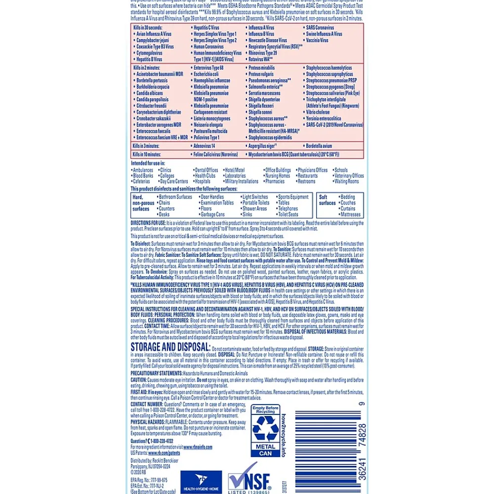 Professional Cleaner Disinfectant, Crisp Linen, 19 Oz. (36241-74828)<Lysol Discount