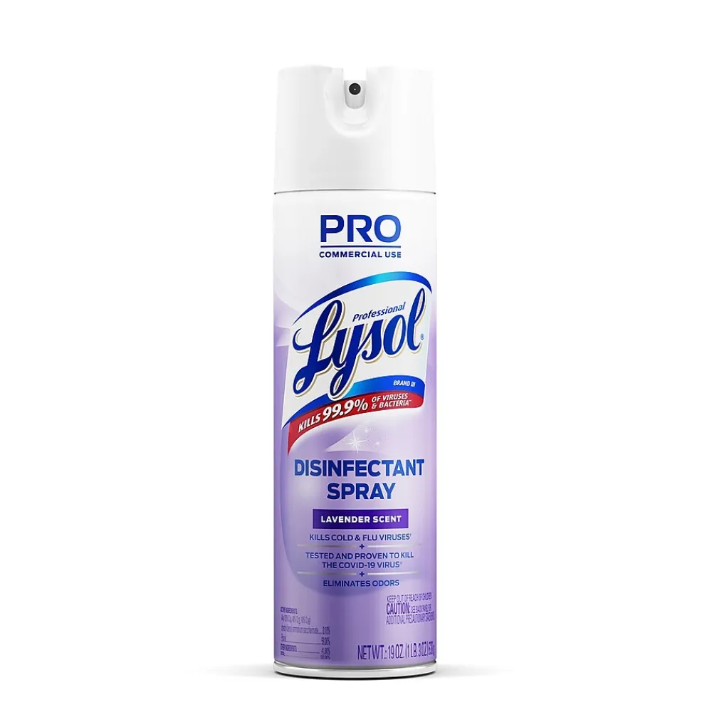 Professional Disinfectant Spray, Lavender Scent, 12/Carton (36241-89097CT)<Lysol Outlet