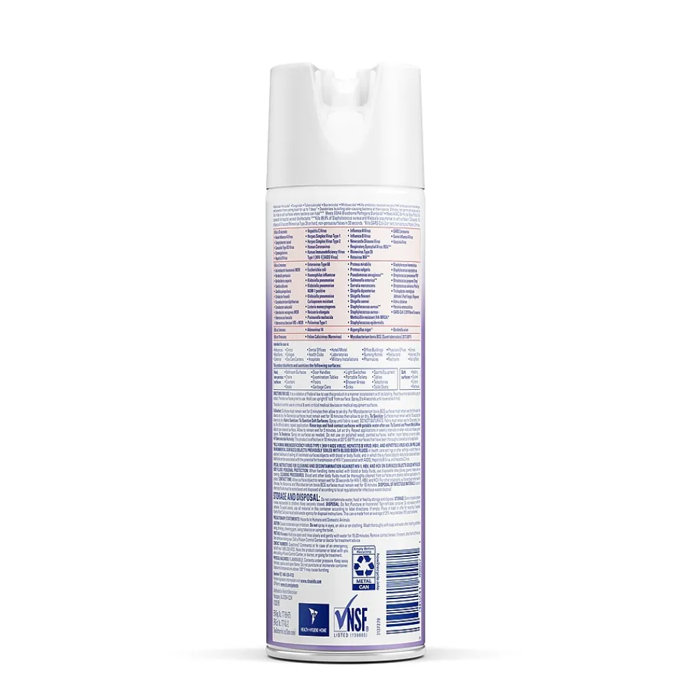 Professional Disinfectant Spray, Lavender Scent, 12/Carton (36241-89097CT)<Lysol Outlet