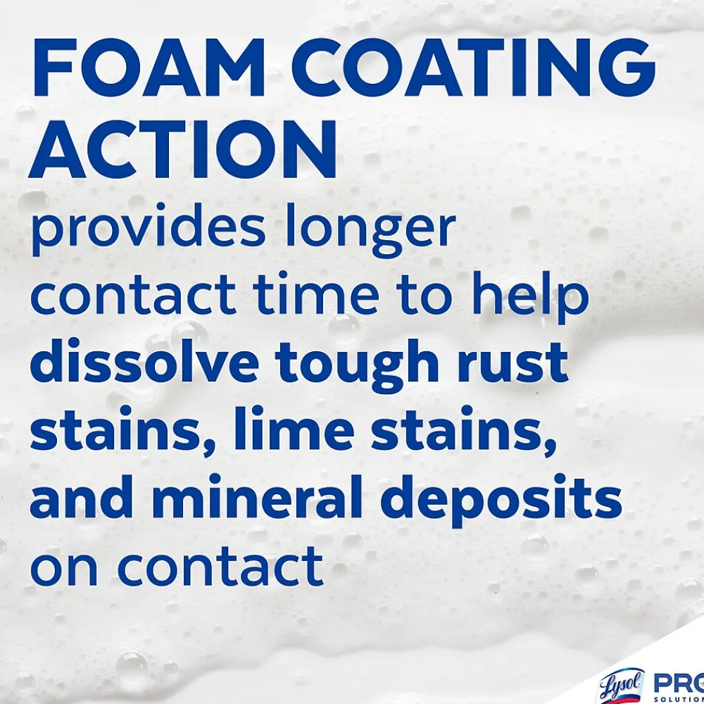 Professional Foam Cleaner for Multiple Surfaces, Fresh Clean, 24 Oz., 12/Carton (3624102775CT)<Lysol Discount