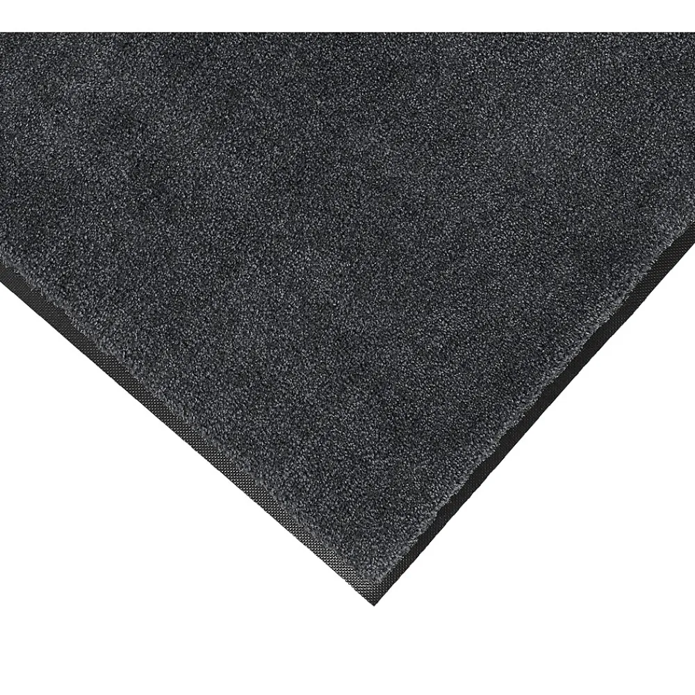 M + A Matting Plush Commercial Floor Mat, 5.75' x 3.75', Midnight Grey (1806746590)