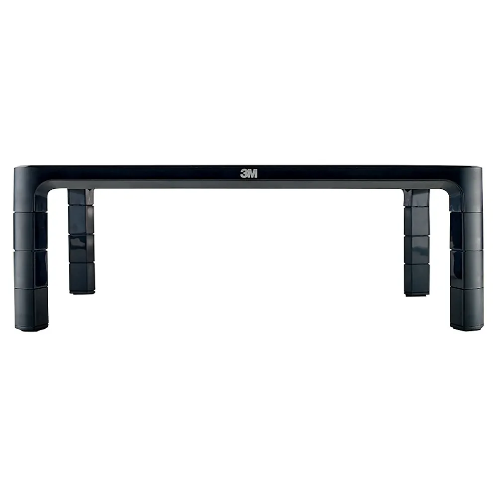 Hot 3M Adjustable Monitor Laptop Stand, 1.7" to 5.5", Holds Up to 20 lbs., Black (MS85B)