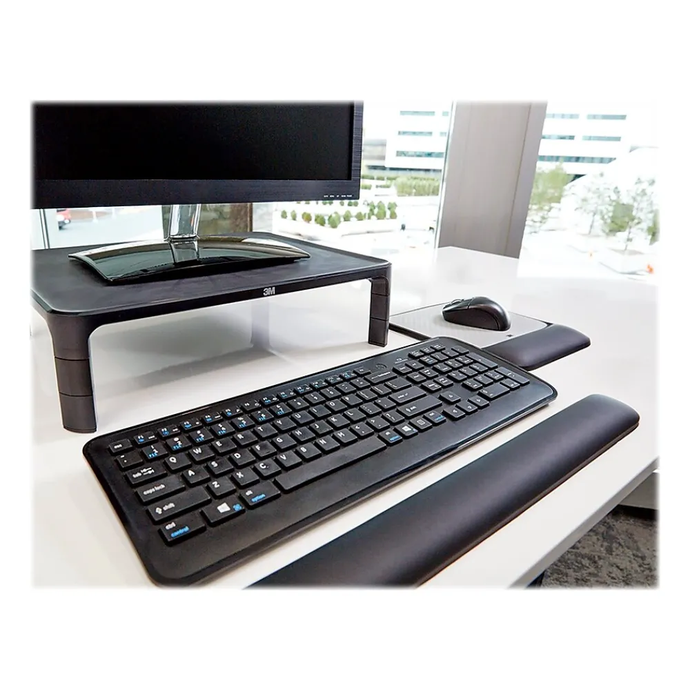 Hot 3M Adjustable Monitor Laptop Stand, 1.7" to 5.5", Holds Up to 20 lbs., Black (MS85B)