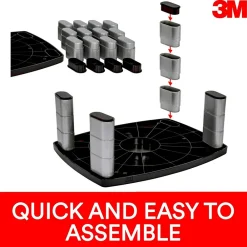 Discount 3M Adjustable Monitor Stand, Holds up to 80 lbs. Height Adjustable From 1 in. to 5 7/8 in. (MS80B)