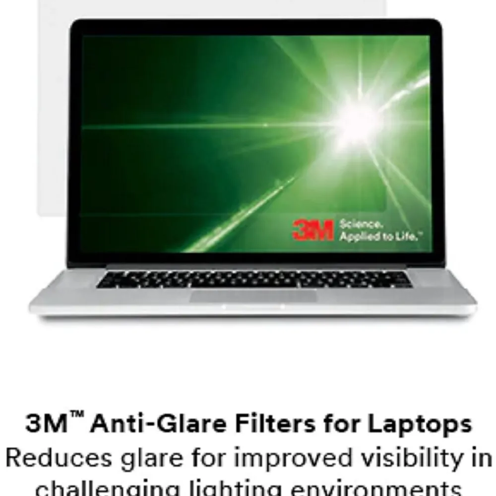 Anti-Glare Filter for 15.6" Widescreen Monitor, 16:9 Aspect Ratio (AG156W9B)<3M Outlet