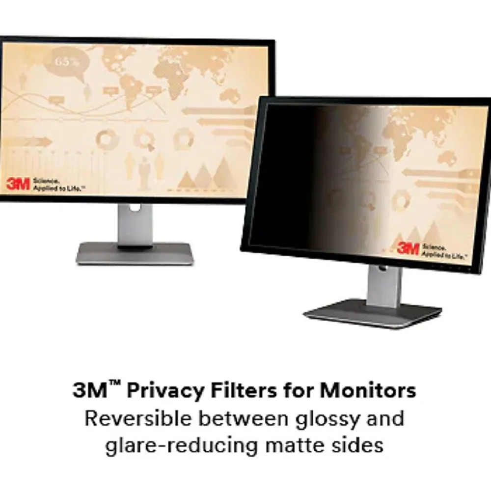 Anti-Glare Privacy Filter for 18.5" Widescreen Monitor, 16:9 Aspect Ratio (PF185W9B)<3M