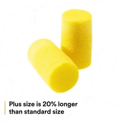 3M E-A-R Classic Plus Earplugs, Uncorded, Pillow Pack, 200 Pairs/Case (310-1101)