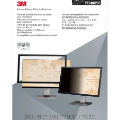 Framed Privacy Filter for 24" Widescreen Monitor (16:9) (PF240W9F)<3M New