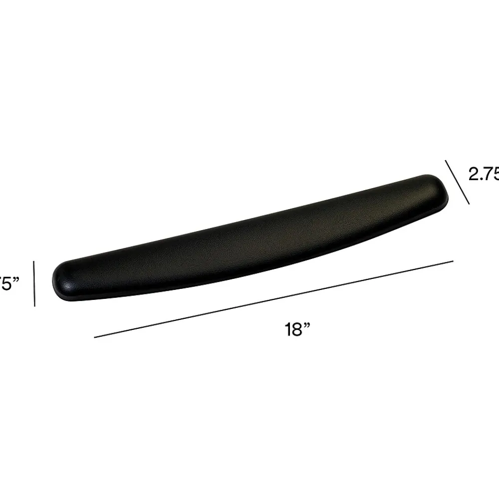 Discount 3M Gel Non-Skid Wrist Rest for Keyboards, Black (WR309LE)