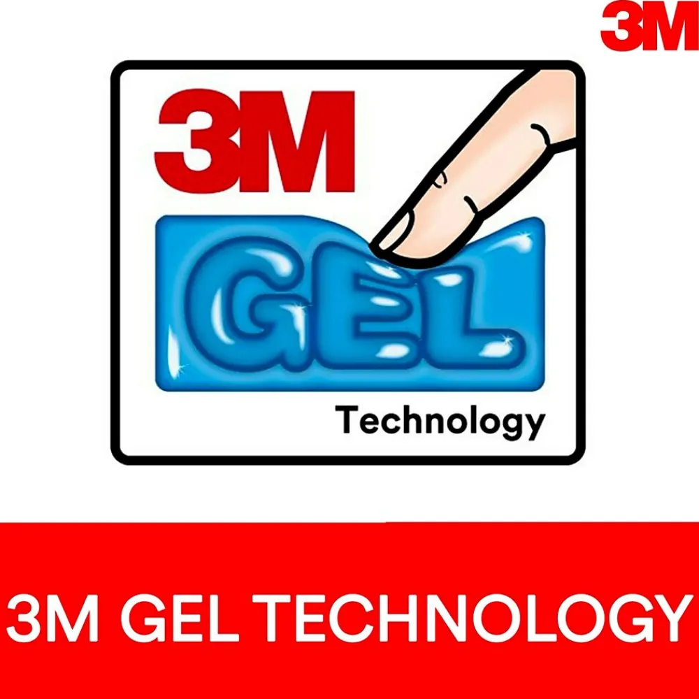Clearance 3M Gel Wrist Rest with Platform for Keyboard and Mouse, Gray, Tilt Adjustable, Precise Mouse Pad (WR422LE)