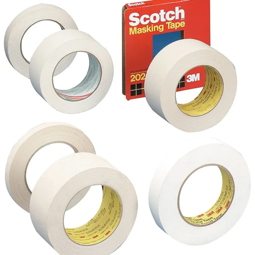 Scotch 3M General Purpose Masking Tape, 3" Core Size, 1 1/2" x 60 Yards (243112)