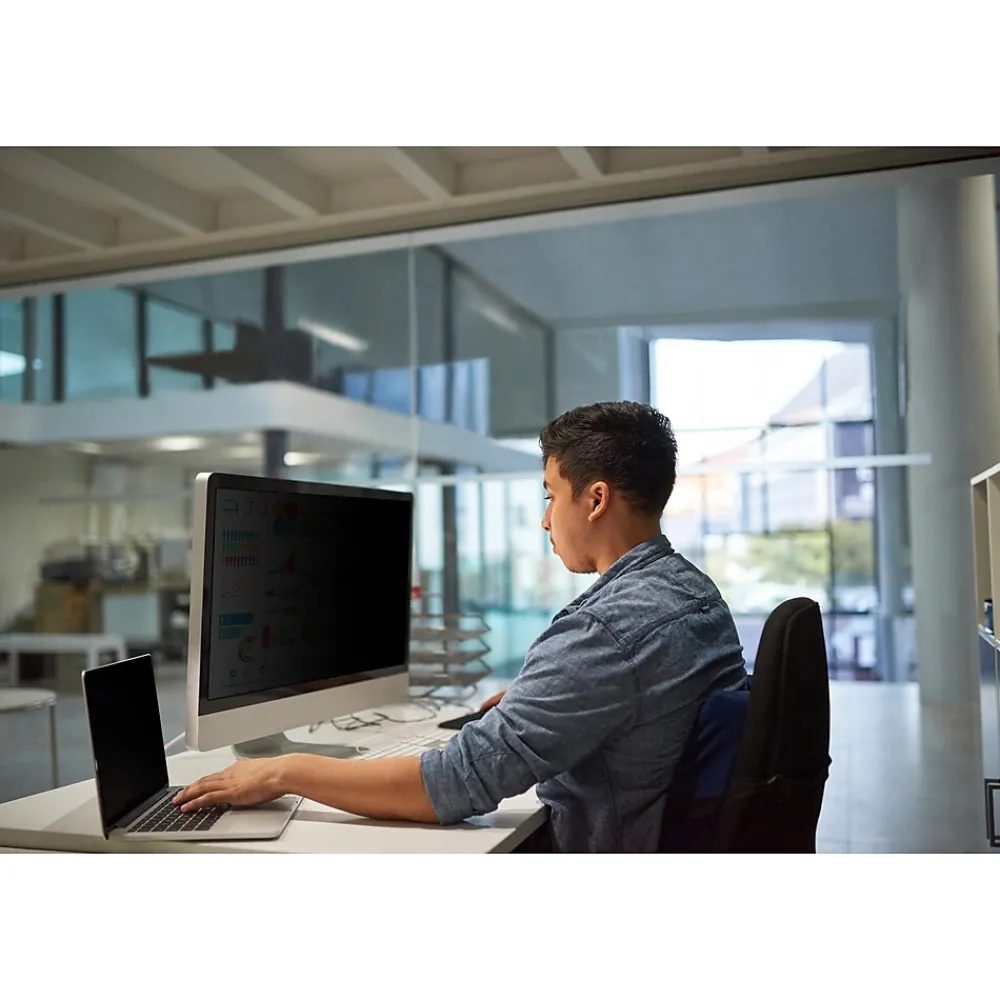 High Clarity Privacy Filter for 24" Widescreen Monitor, 16:10 Aspect Ratio (HC240W1B)<3M Outlet
