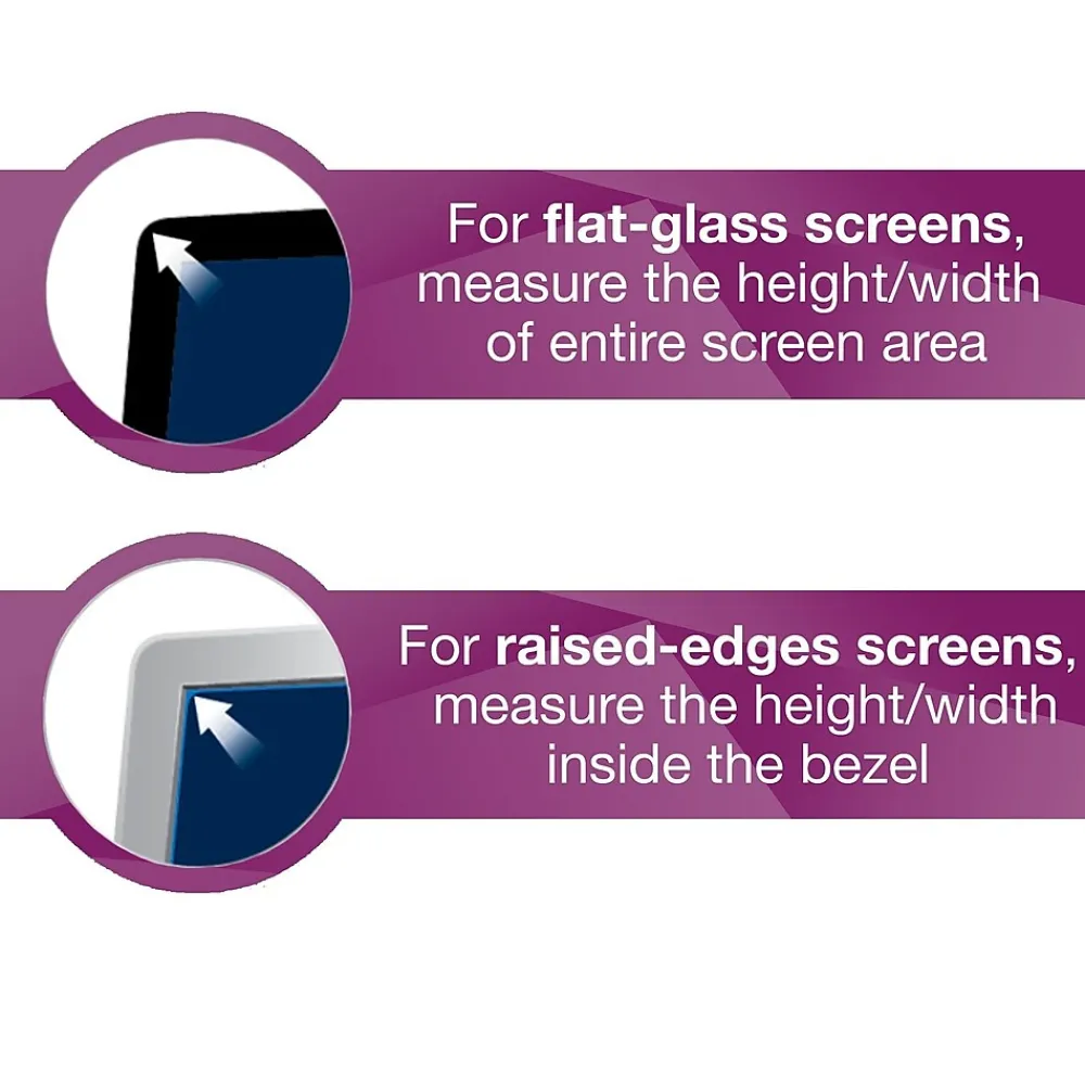 High Clarity Privacy Filter for 24" Widescreen Monitor, 16:10 Aspect Ratio (HC240W1B)<3M Online
