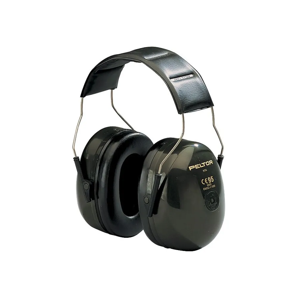 Peltor 3M™ Optime 101 Earmuffs, Deluxe Personal H Earing Protector, Over-The-Head, Green, 27dB