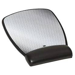 Clearance 3M Precise Mouse Pad with Gel Wrist Rest, Optical Mouse Performance, Battery Saving Design, 6.8" x 8.6", Vertex (MW309LE)