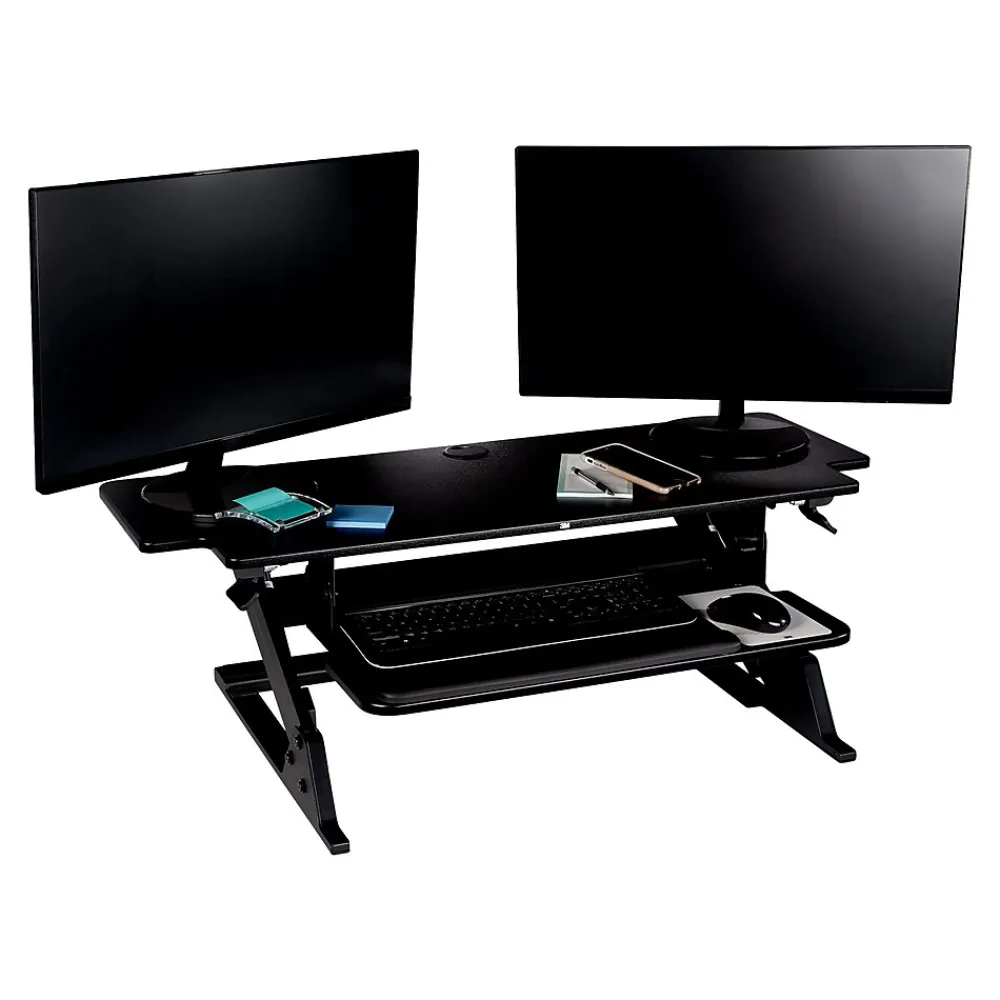 Standing Desks*3M Precision XL Easy Lift 6" - 20" Adjustable Desk, Black (SD70B)