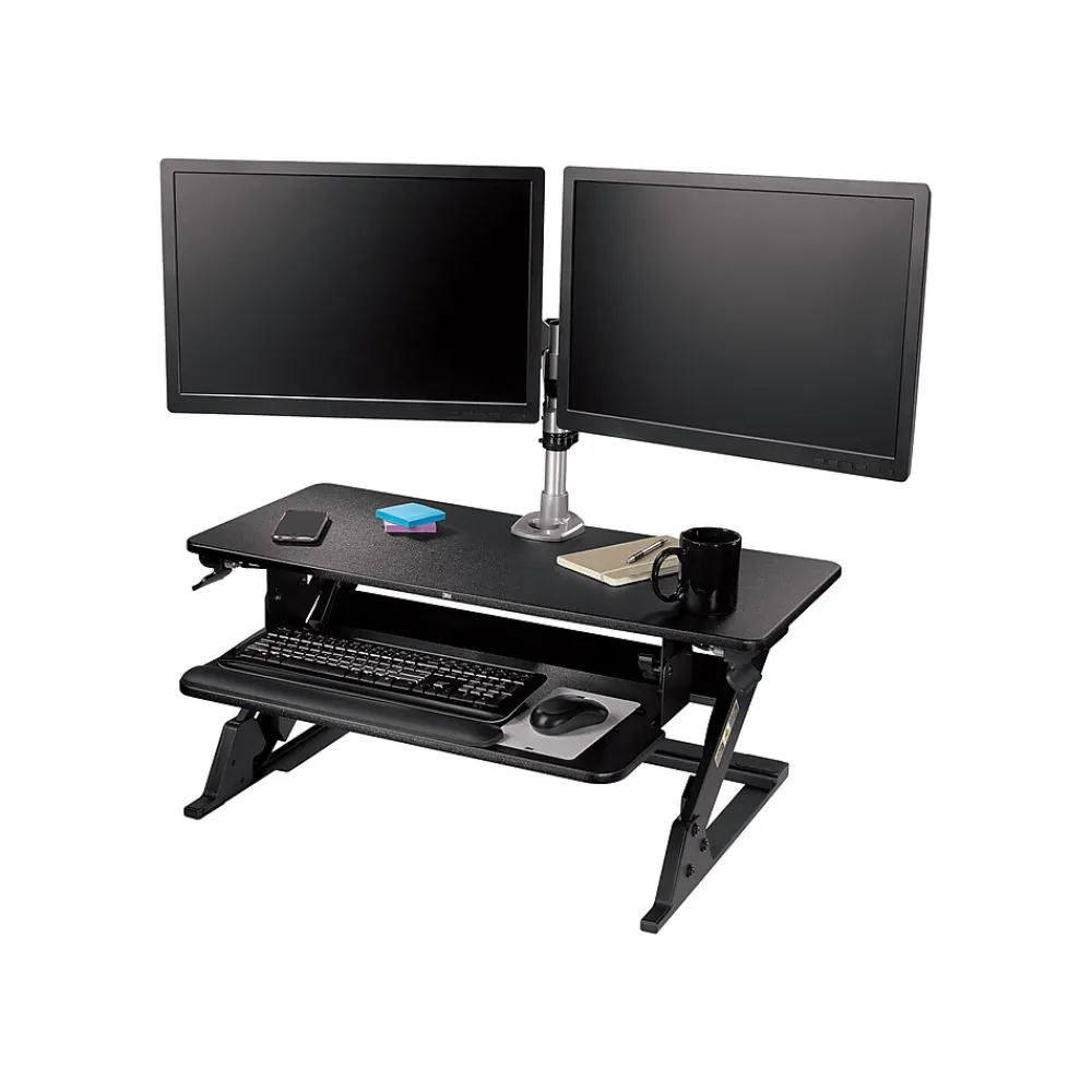 Standing Desks*3M Precision XL Easy Lift 6" - 20" Adjustable Desk, Black (SD70B)