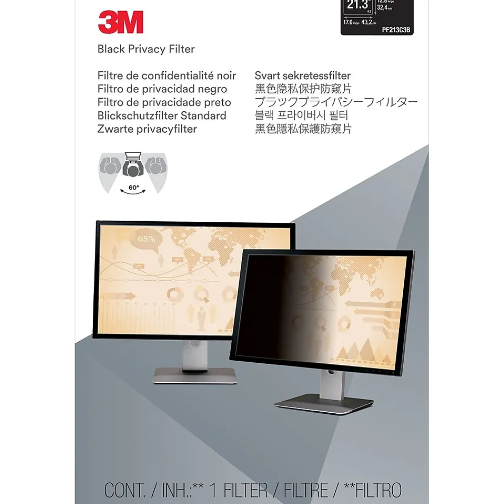 ™ Privacy Filter for 21.3" Standard Monitor (4:3) (PF213C3B)<3M Hot