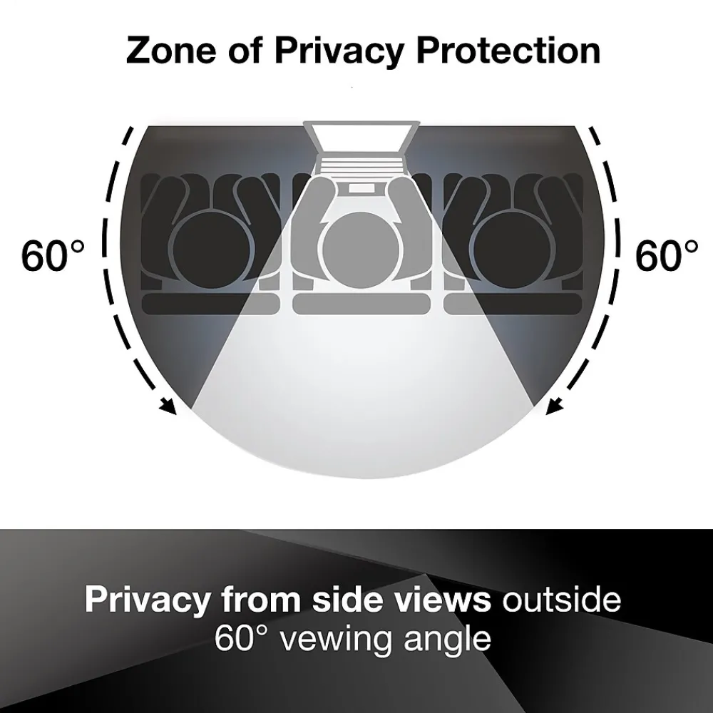 Privacy Filter for 13.3" Widescreen Laptop with COMPLY Attachment System, 16:9 Aspect Ratio (PF133W9B)<3M Best