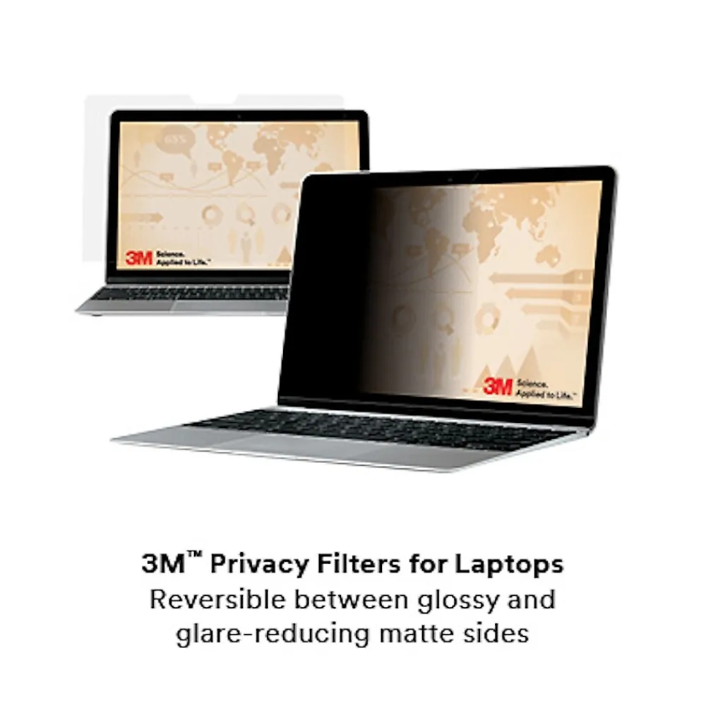 Privacy Filter for 15.6" Widescreen Laptop with COMPLY Attachment System, 16:9 Aspect Ratio (PF156W9B)<3M Clearance