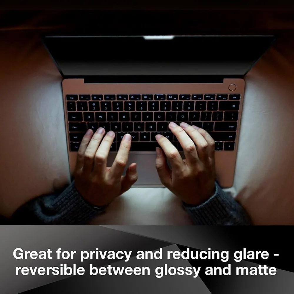 Privacy Filter for 15.6" Widescreen Laptop with COMPLY Attachment System, 16:9 Aspect Ratio (PF156W9B)<3M Clearance