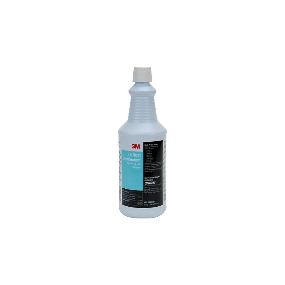 TB Quat Disinfectant Ready-To-Use Cleaner, Lemon, 32 oz., 12/Carton (7100034339)<3M Hot
