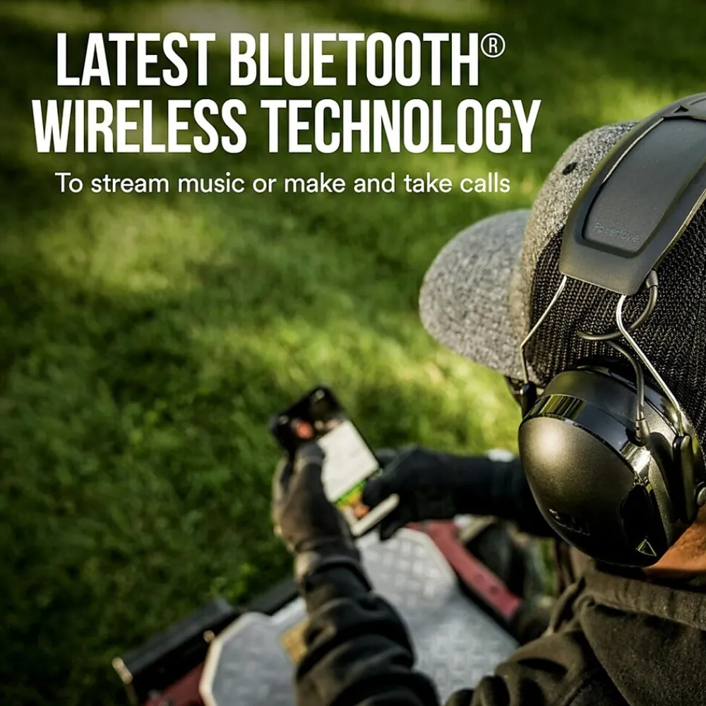 3M WorkTunes Connect and Solar Wireless Bluetooth Hearing Protector, 26 dB, Black (90573-DC)