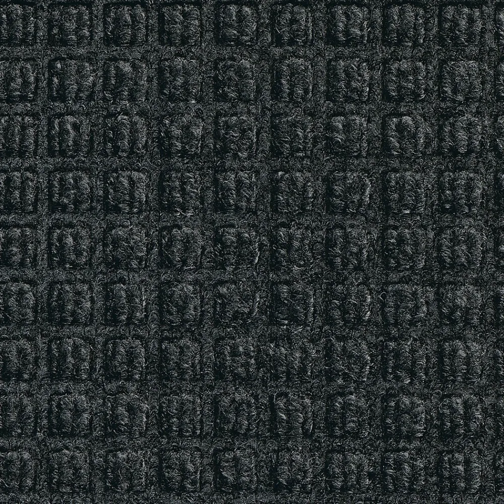 M + A Matting M+A Matting WaterHog Squares Classic Mat, universal cleated, 4' x 6', Charcoal (2005446070)