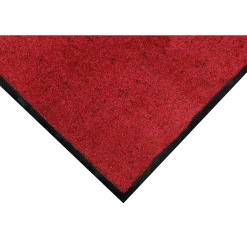 M + A Matting M+A Matting ColorStar Indoor Mat, 3.83' x 5.83', Red/Black (100146540)