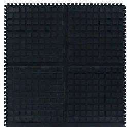 M + A Matting M+A Matting Hog Heaven III Comfort Anti-Fatigue Mat, 21.875" x 18", Black Side (447102100)