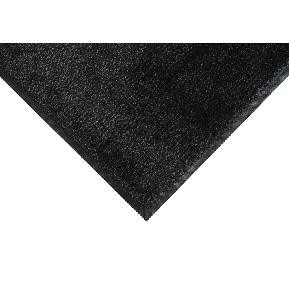 M + A Matting M+A Matting MicroLuxx Indoor Mat, 2.92' x 9.92', Black (120000000000)