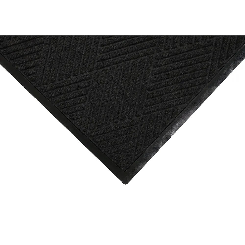M + A Matting M+A Matting WaterHog Max Diamond Classic Mat, Universal Cleated, 4' x 20', Black Smoke (229570000000)