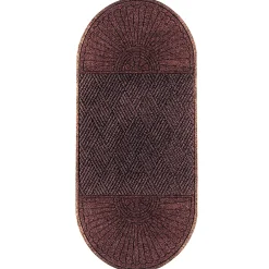 M + A Matting M+A Matting WaterHog Max Grand Diamond, Mat + Two Ends, Universal Cleated, 4' x 12.6', Maroon (2250000000000)