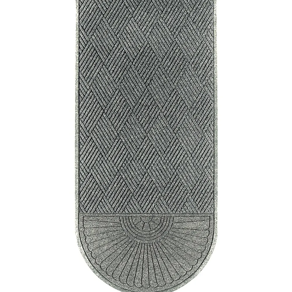 M + A Matting M+A Matting WaterHog Max Grand Diamond, Mat + One End, Universal Cleated, 3' x 5.5', Grey Ash (2220000000000)
