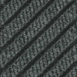 M + A Matting M+A Matting WaterHog Max Grand Diamond, Mat + One End, Universal Cleated , 3' x 5.5', Black Smoke (2220000000000)