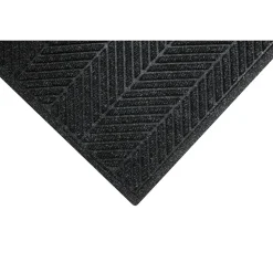 M + A Matting M+A Matting WaterHog Max Herringbone Classic Mat, Smooth, 6' x 12.2', Black Smoke (224070612170)