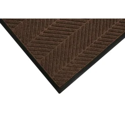 M + A Matting M+A Matting WaterHog Max Herringbone Classic Mat, Universal Cleated, 4' x 10', Chestnut Brown (224075000000)
