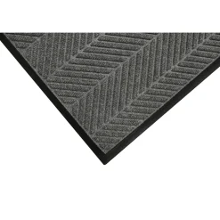 M + A Matting M+A Matting WaterHog Max Herringbone Classic Mat, Smooth, 4' x 10', Grey Ash (224073000000)