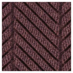 M + A Matting M+A Matting WaterHog Max Herringbone Classic Mat, Smooth, 3' x 5', Maroon (22407435170)