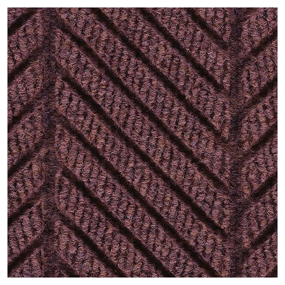 M + A Matting M+A Matting WaterHog Max Herringbone Classic Mat, Smooth, 3' x 5', Maroon (22407435170)