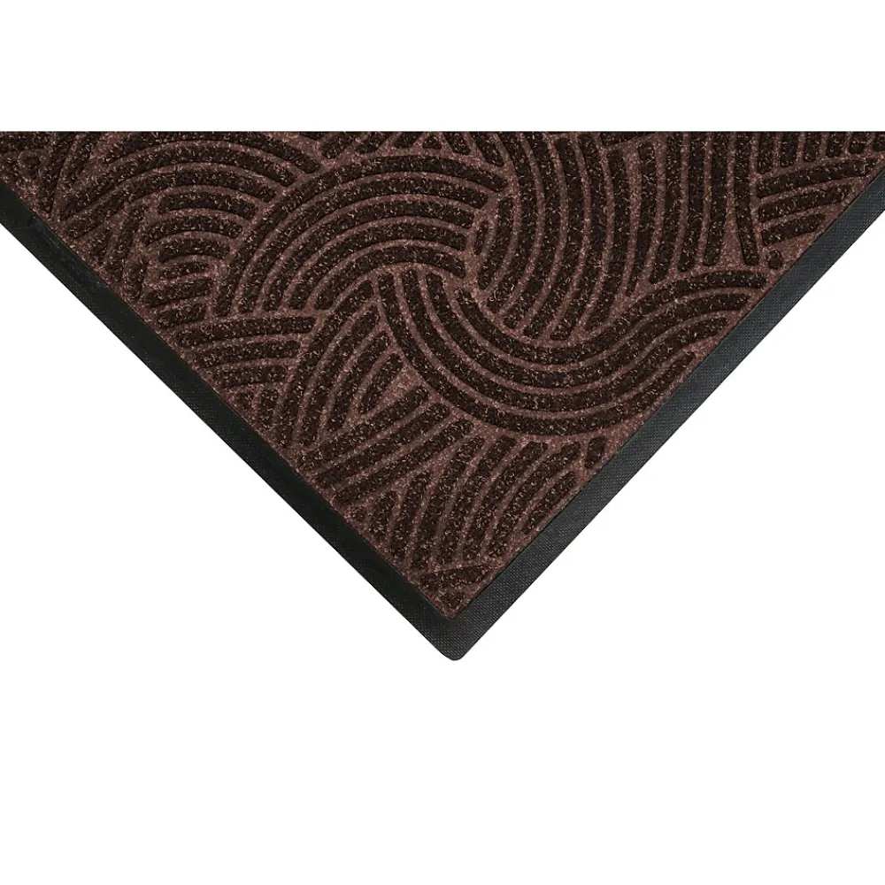 M + A Matting M+A Matting WaterHog Plus Indoor Mat, 3.75' x 5.83', Chestnut Brown (1857546090)