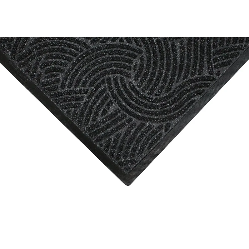 M + A Matting M+A Matting WaterHog Plus Indoor Mat, 2.92' x 9.67', Black Smoke (18570310090)