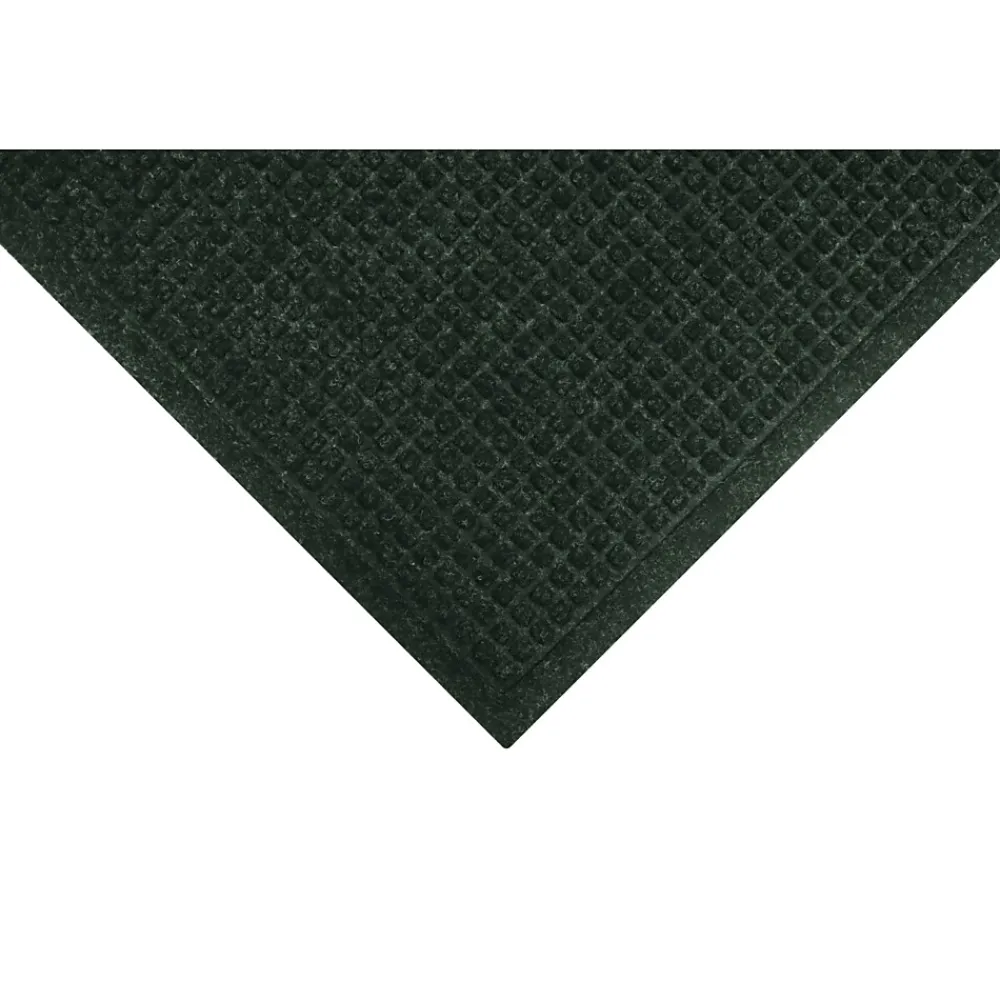 M + A Matting M+A Matting WaterHog Squares Fashion Mat, Universal Cleated, 4' x 10', Ever (28059410070)