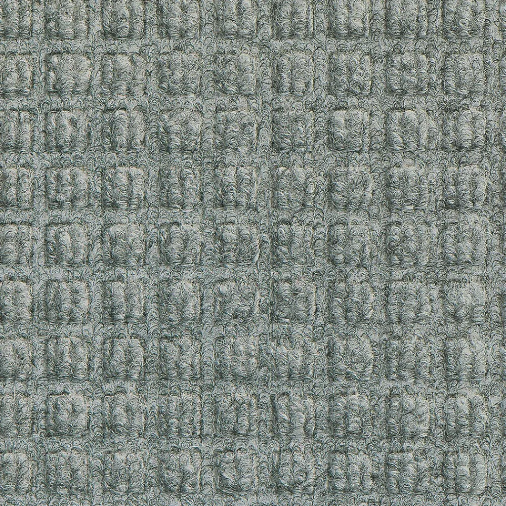 M + A Matting M+A Matting WaterHog Squares Fashion Mat, Universal Cleated, 6' x 8', Medium Grey (2805768070)
