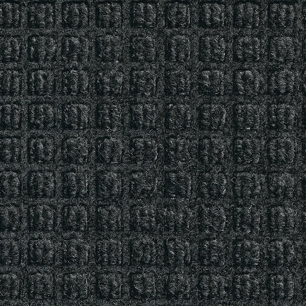M + A Matting M+A Matting WaterHog Squares Fashion Mat, Universal Cleated, 4' x 10',Charcoal (28054410070)